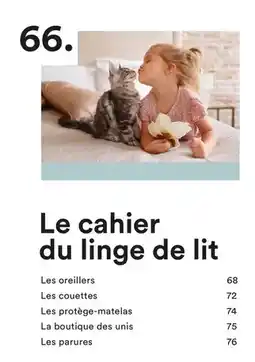 BUT Le cahier du linge de lit offre