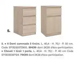 BUT Demi commode 3 tiroirs offre