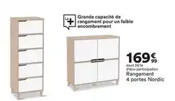 BUT Rangement 4 portes nordic offre