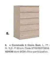 BUT Commode 5 tiroirs best offre