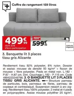 BUT Dim - coffre de rangement 159 litres offre