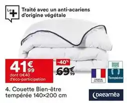 BUT Couette bien-être tempérée 140x200 cm offre