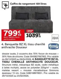 BUT Simmons - coffre de rangement 159 litres offre