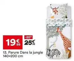 BUT Parure dans la jungle 140x200 cm offre