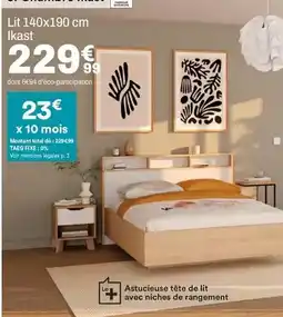 BUT Total - lit 140x190 cm ikast offre