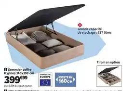 Conforama Sommier coffre hypnos 140x190 cm offre