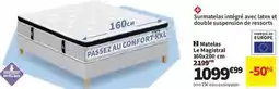 Conforama Le magistar 160 x 200 cm offre