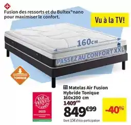 Conforama Bultex - matelas air fusion hybride tonique 160x200 cm offre