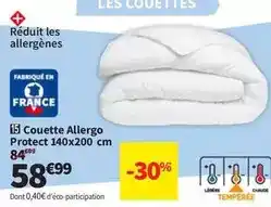Conforama Couette allergo protect 140x200 cm offre