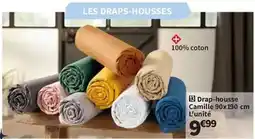 Conforama Drap-housse camille 90x190 cm l'unité offre