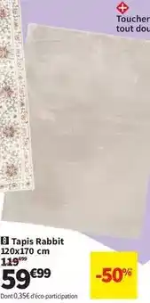 Conforama Tapis rabbit 120x170 cm offre
