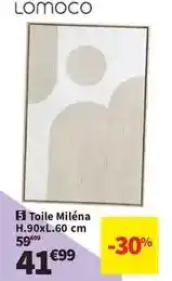 Conforama Lomoco - toile mileña h.90xl.60 cm offre