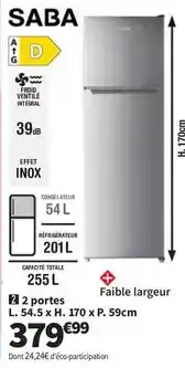 Conforama Saba - fable larger offre