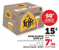 U Express Biere blonde leffe 6,6° offre