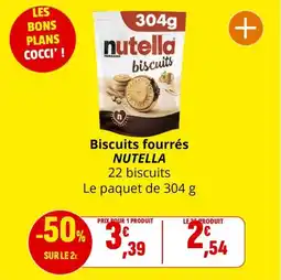 Coccimarket Biscuits fourrés nutella offre