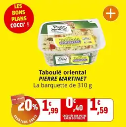 Coccimarket Taboulé oriental pierre martinet offre