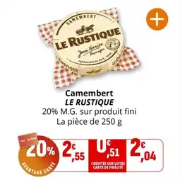 Coccimarket Camembert le rustique offre