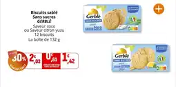 Coccimarket Biscuits sablé sans sucres gerblé offre