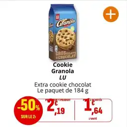 Coccimarket Cookie granola lu offre