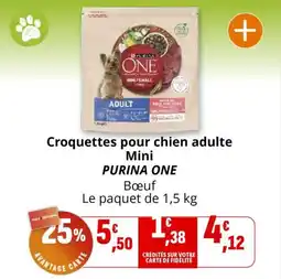 Coccimarket Croquettes pour chien adulte mini purina one offre