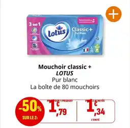 Coccimarket Mouchoir classic + lotus offre