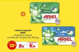 Coccinelle Express Lessive capsule ariel offre