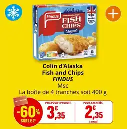 Coccinelle Express Colin d'alaska fish and chips findus offre