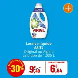 Coccinelle Express Lessive liquide ariel offre