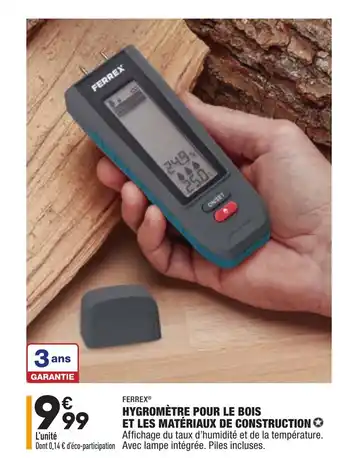 ALDI Hygromètre pour le bois et les matériaux de construction offre