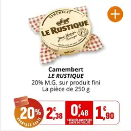 Coccinelle Express Camembert le rustique offre