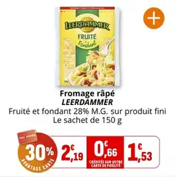 Coccinelle Express Fromage râpé leerdammer offre