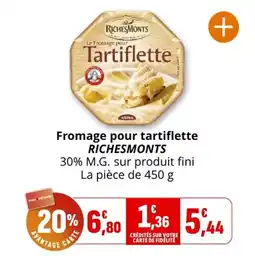 Coccinelle Express Fromage pour tartiflette richesmonts offre