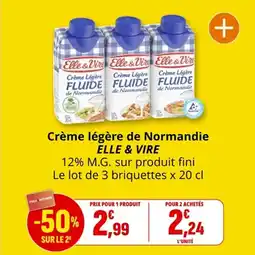 Coccinelle Express Crème légère de normandie elle & vire offre