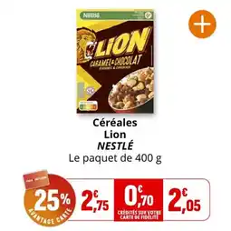 Coccinelle Express Céréales lion nestlé offre