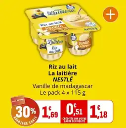 Coccinelle Express Riz au lait la laitière nestlé offre