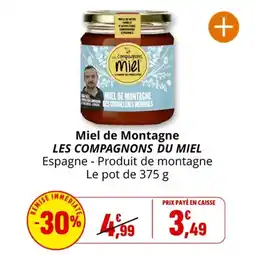 Coccinelle Express Miel de montagne les compagnons du miel offre