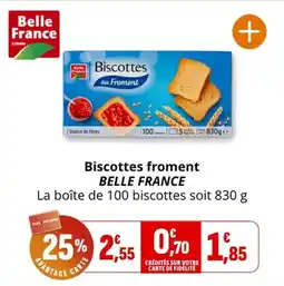 Coccinelle Express Biscottes froment belle france offre