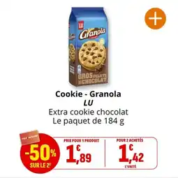 Coccinelle Express Cookie granola lu offre