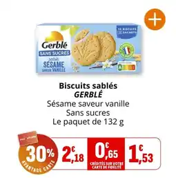 Coccinelle Express Biscuits sablés gerblé offre