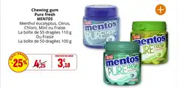 Coccinelle Express Chewing gum pure fresh mentos offre