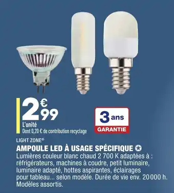ALDI Ampoule les à usage spécifique offre
