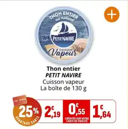 Coccinelle Express Thon entier petit navire offre