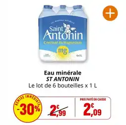Coccinelle Express Eau minérale st antonin offre