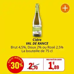 Coccinelle Express Cidre val de rance offre
