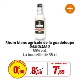 Coccinelle Express Rhum blanc agricole de la guadeloupe damoiseau offre
