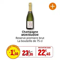 Coccinelle Express Champagne montaudon offre