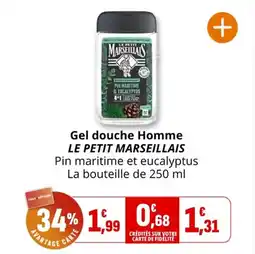 Coccinelle Express Gel douche homme le petit marseillais offre