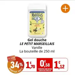 Coccinelle Express Gel douche le petit marseillais offre