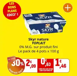Coccinelle Supermarché Skyr nature yoplait offre