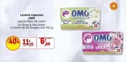 Coccinelle Supermarché Lessive capsules omo offre